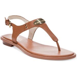 Michael Kors Tan luggage Leather Sandals 6.5